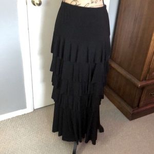 Black skirt or could be a halter dress.